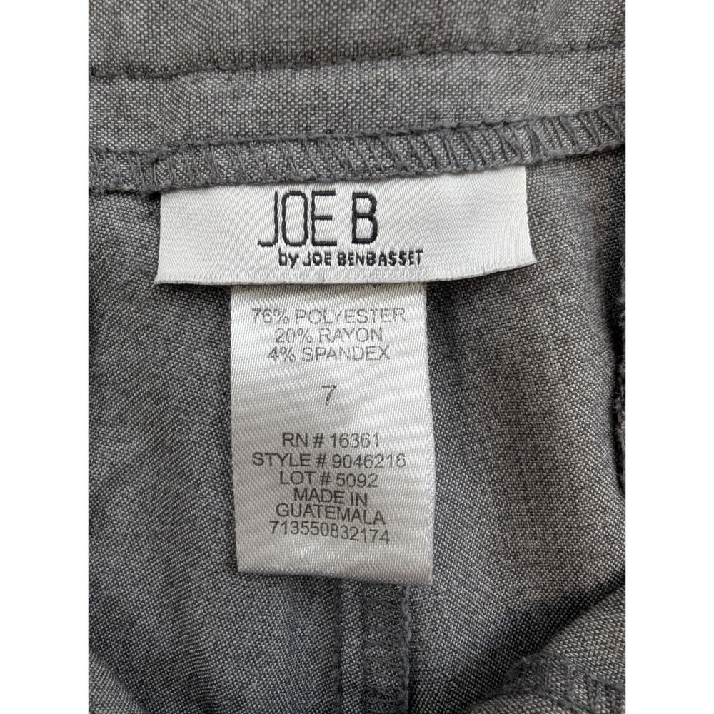 Joe B Benbasset Medium Rise Wide Leg Light Grey Dress Pants Women's Size 7 - Picture 5 of 6